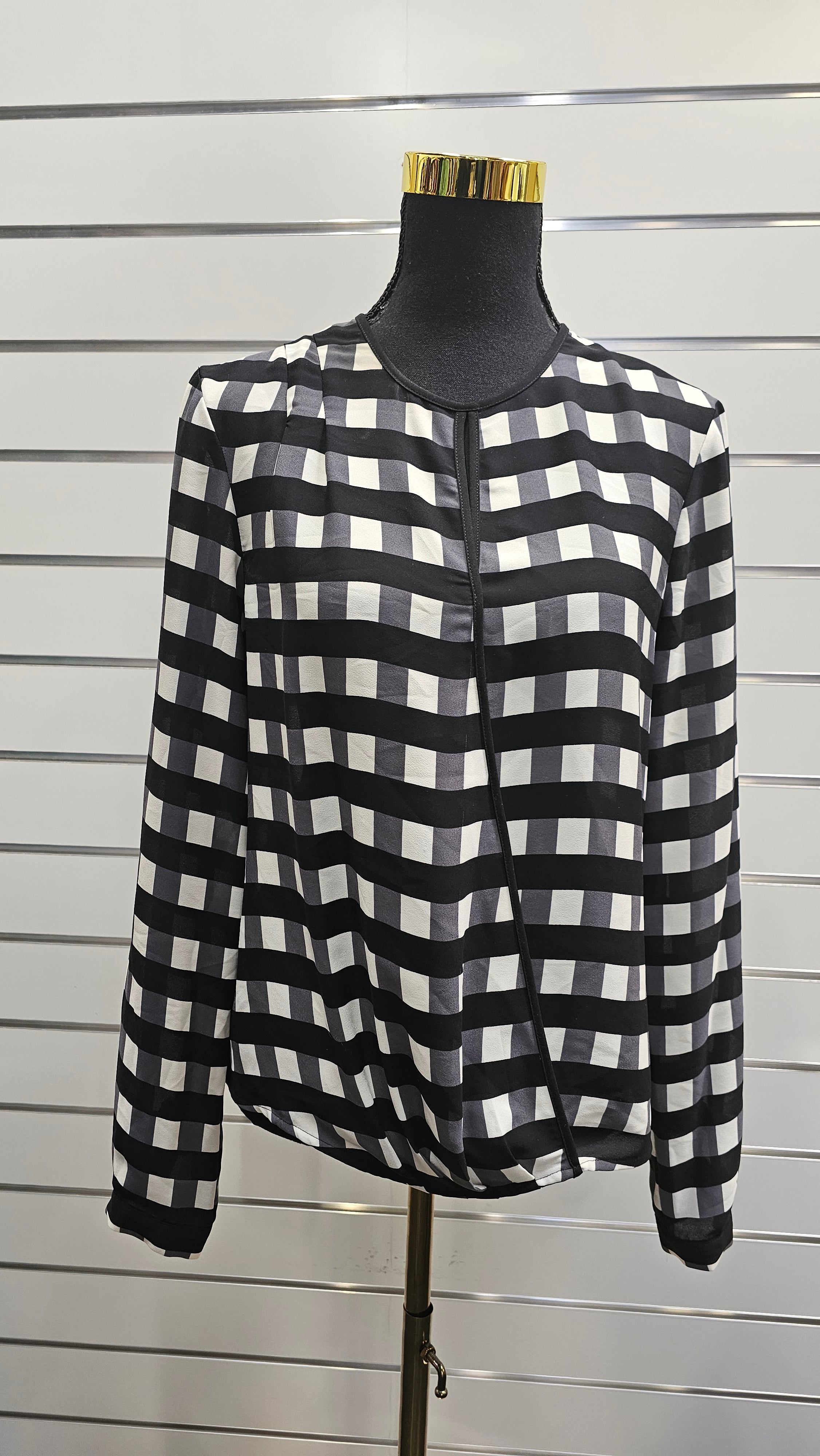 Cue Black & White Blouse - 10