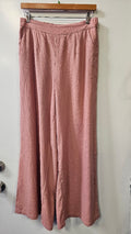 H&H dusky pink linen blend pants
