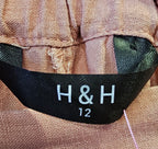 H&H dusky pink linen blend pants