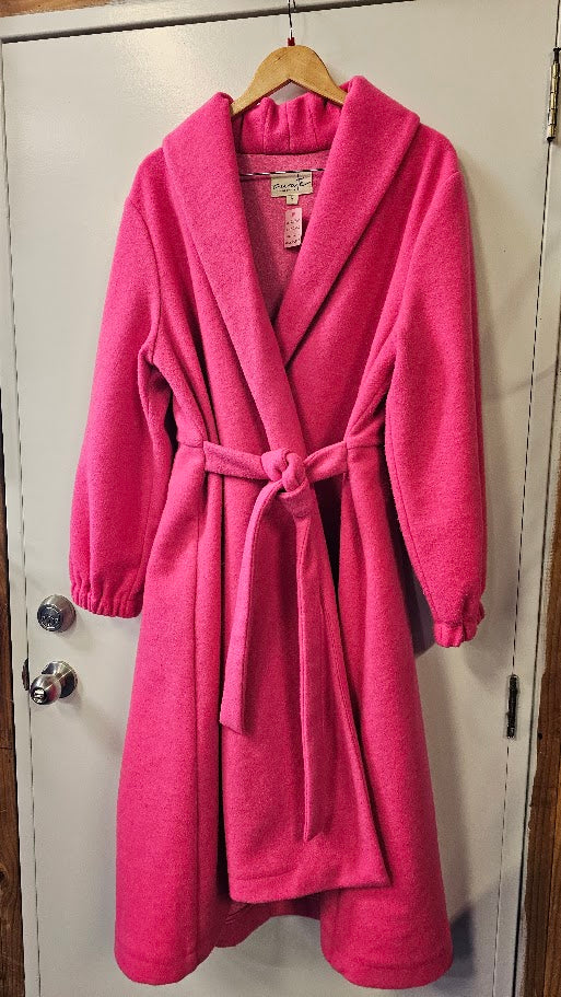 Trelise Cooper hot pink coat with a belt - size L