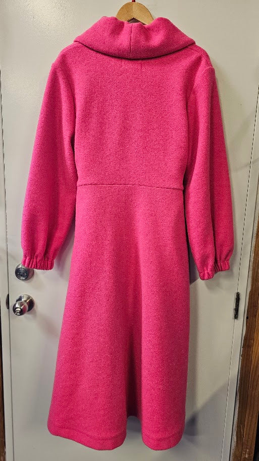 Trelise Cooper hot pink coat with a belt - size L