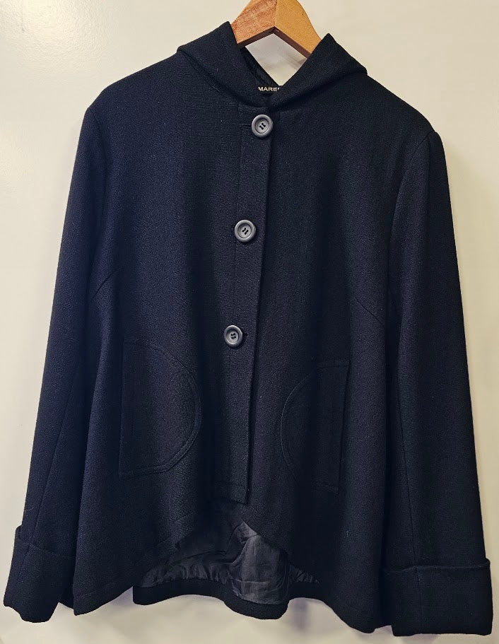 Lisa Maree black wool blend jacket - size M