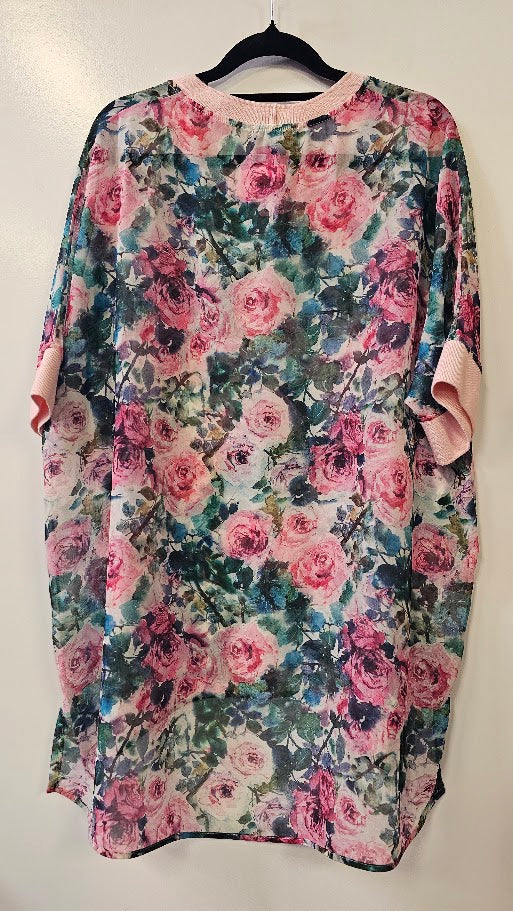 Jellicoe pink floral blouse - size S