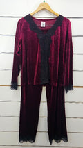 Bazzlozz Maroon Velvet Set - XL