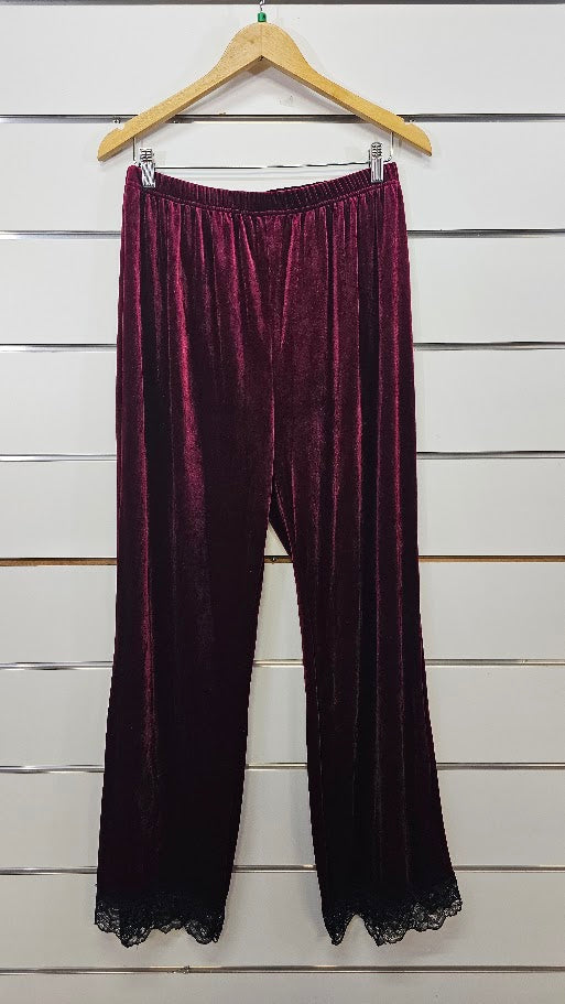 Bazzlozz Maroon Velvet Set - XL
