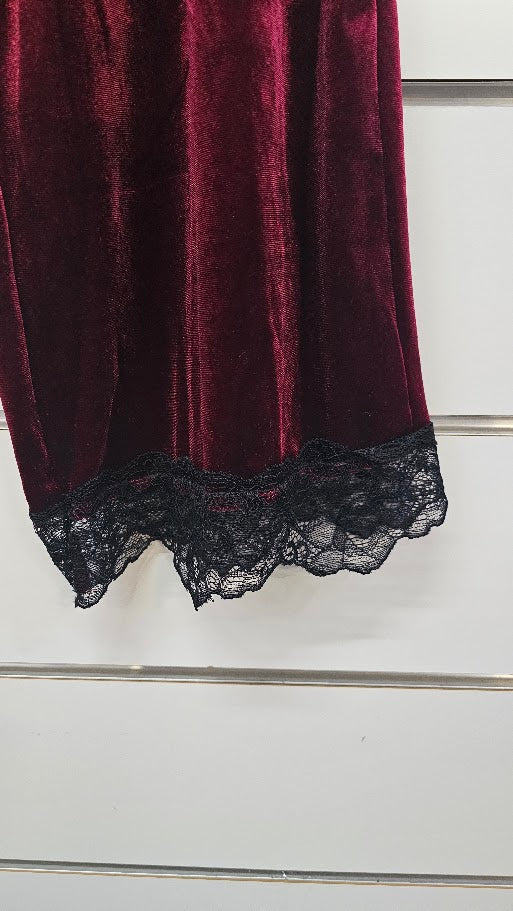 Bazzlozz Maroon Velvet Set - XL