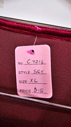 Bazzlozz Maroon Velvet Set - XL