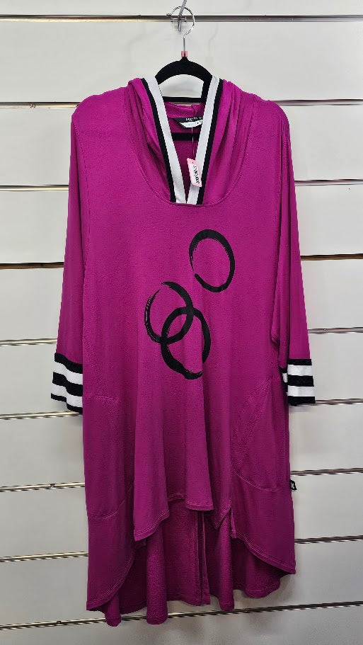 Pretty Basics Hot Pink Hood T - S/M