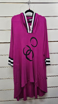 Pretty Basics Hot Pink Hood T - S/M