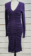 Marilyn Seyb Purple L/S Dress - 10