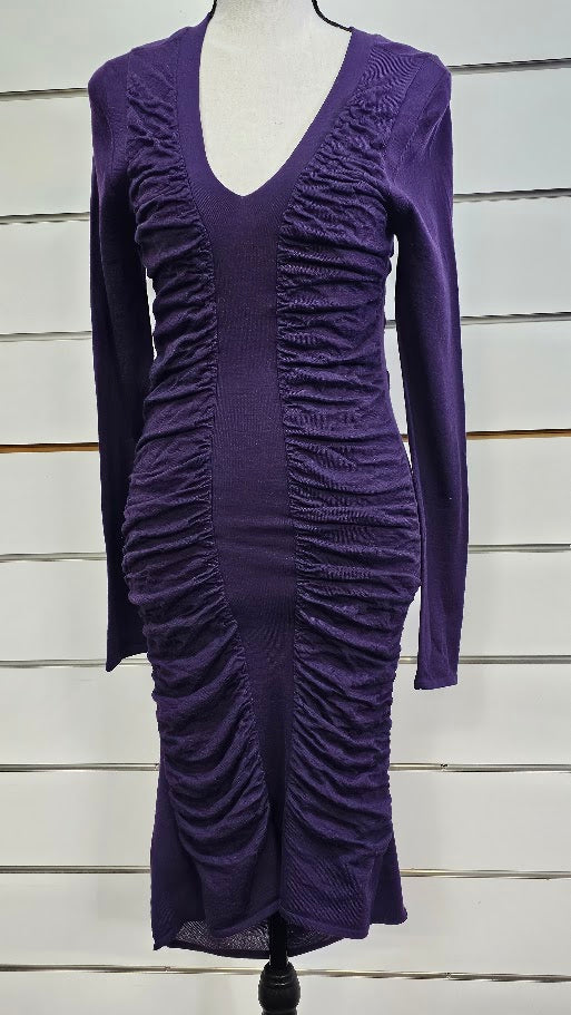 Marilyn Seyb Purple L/S Dress - 10