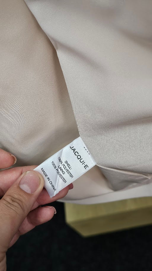 Jacqui E Cream 3/4 Sleeve Dress Jacket - 16