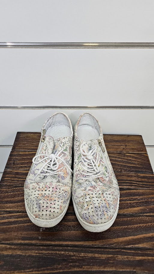 Cabello Comfort Cream/Floral Sneaker - 39