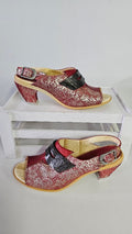 Merrell Red/Gold Wedge Heel - 7.5