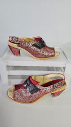 Merrell Red/Gold Wedge Heel - 7.5