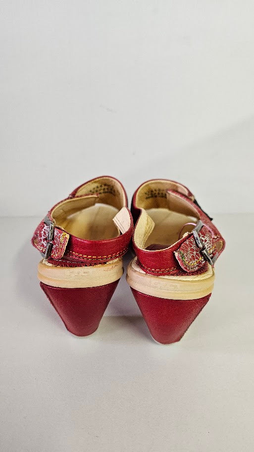 Merrell Red/Gold Wedge Heel - 7.5