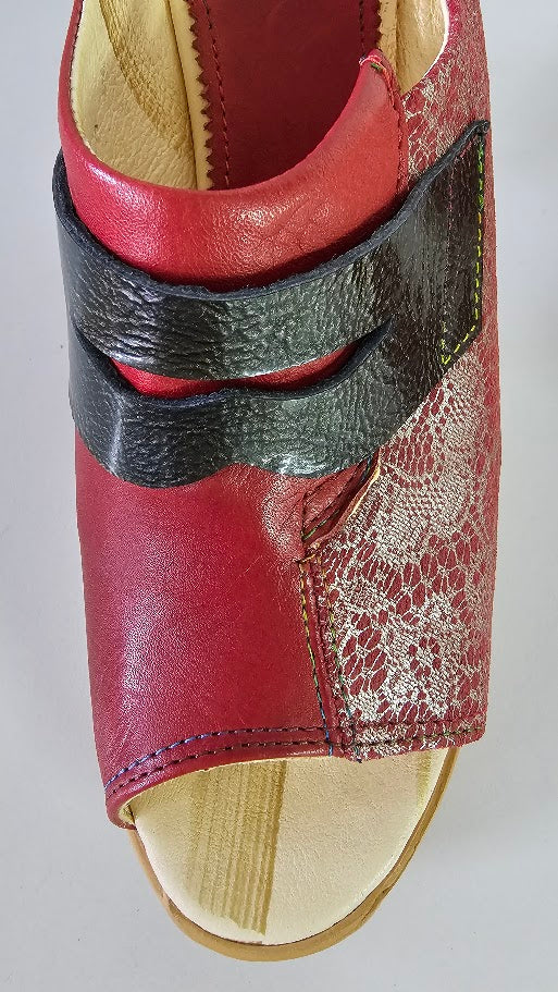 Merrell Red/Gold Wedge Heel - 7.5