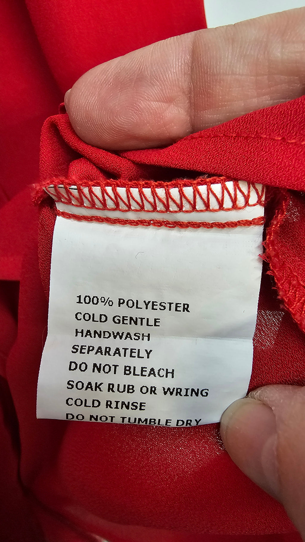Pagani, Red, Sleeveless Chiffon Layer Front Top – 10