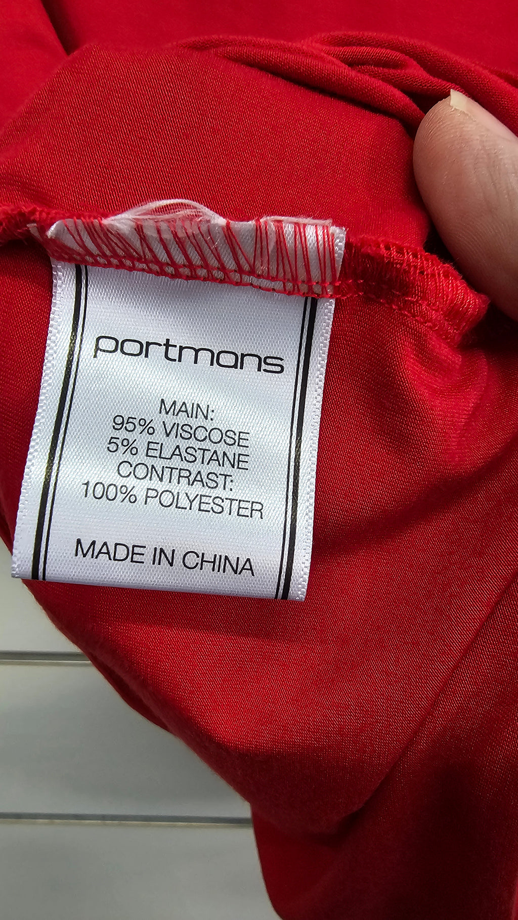 Portmans, Red, Chiffon Short Sleeve Top – S