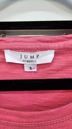 Jump, Raspberry, Long Sleeve Cotton Top with Frill Bottom – S-M