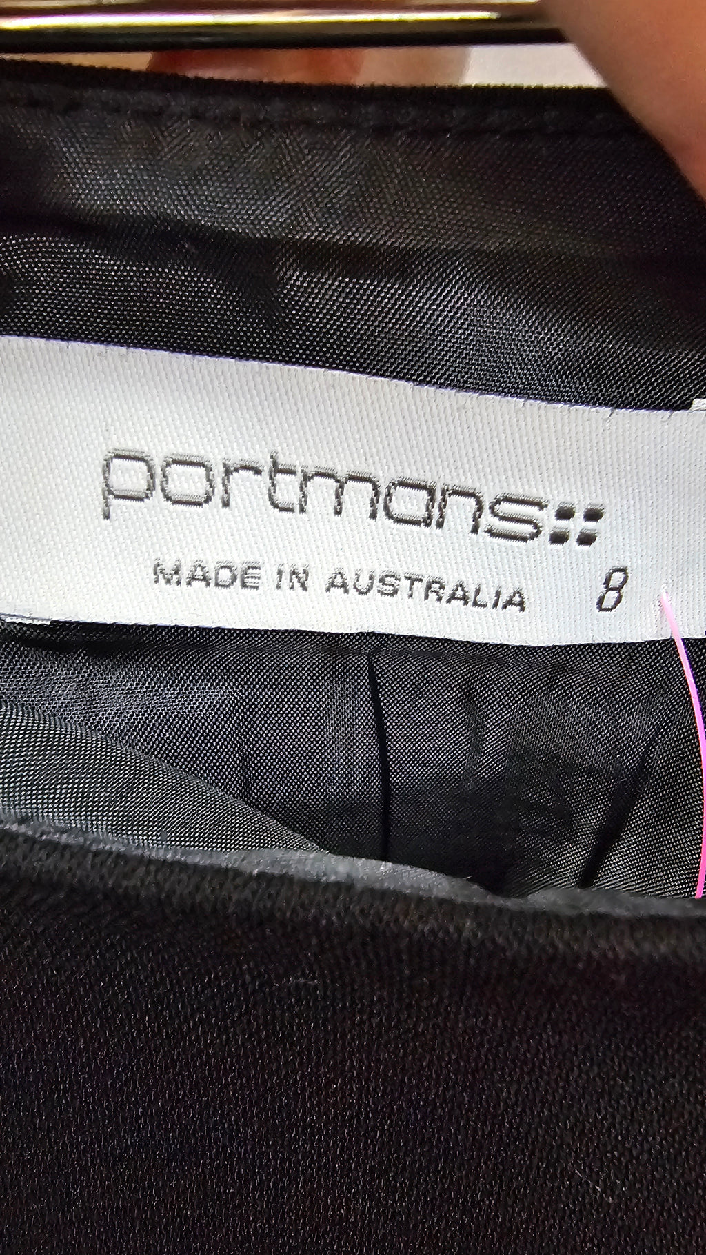 Portmans, Black, Panelled Flared Skirt with Ribbon Tie – 8