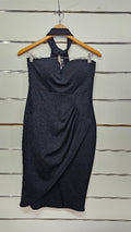 Boohoo Black Sweetheart Neckline Dress - 14