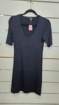 Emerge Black S/S V neck Dress - 8