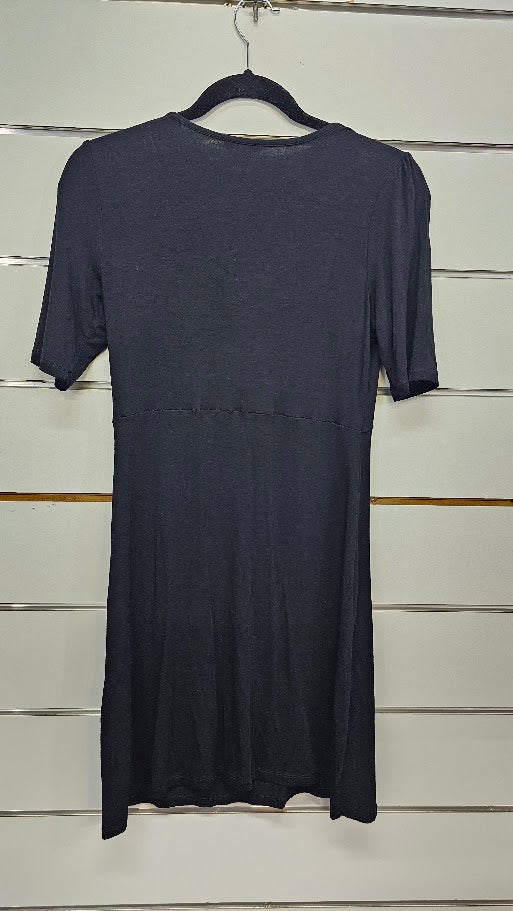 Emerge Black S/S V neck Dress - 8