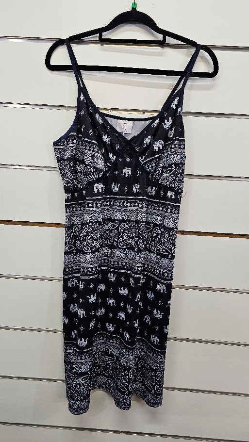 H&H Black Strap Nightie -XL