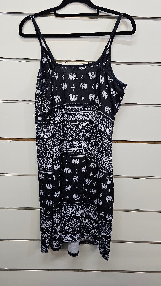 H&H Black Strap Nightie -XL