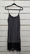 Class Black Nightie With Hearts -XL