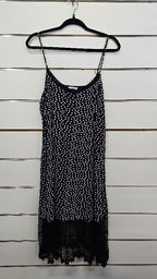Class Black Nightie With Hearts -XL