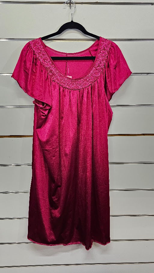 Hot Pink Satin Nightie
