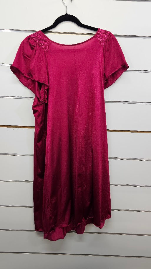 Hot Pink Satin Nightie