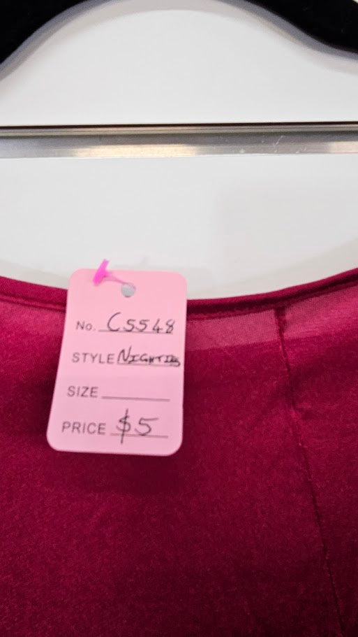 Hot Pink Satin Nightie