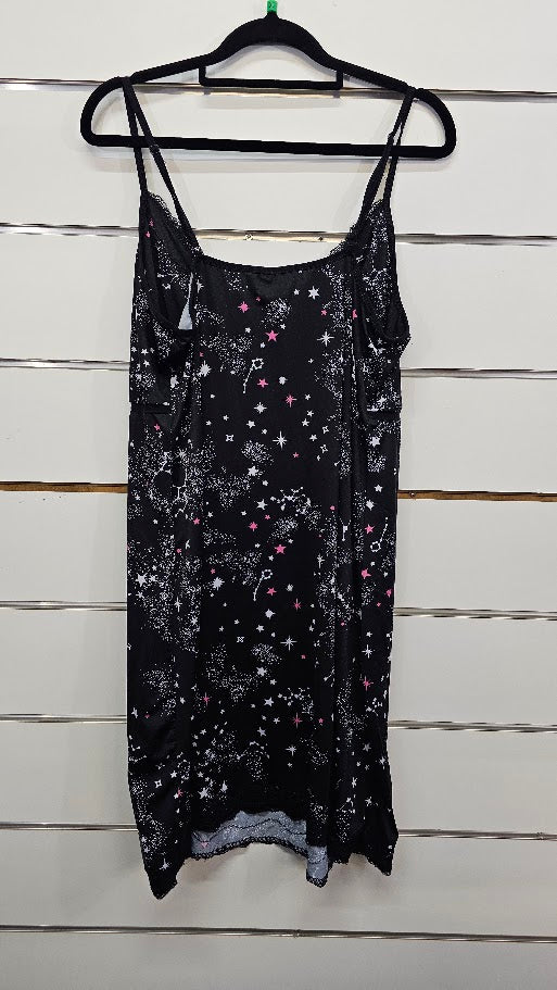 H&H Black Strap Nightie -XL