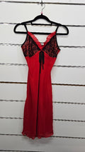 Essence Red Nightie Black Lace - 10