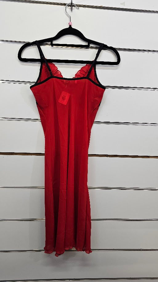 Essence Red Nightie Black Lace - 10