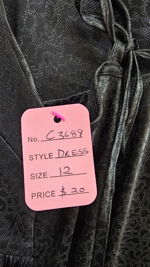 Otto Made Black Dress Thin Straps -12