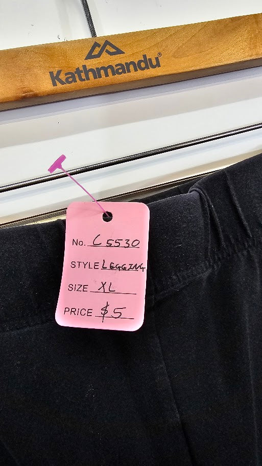 Active Black Leggings - XL