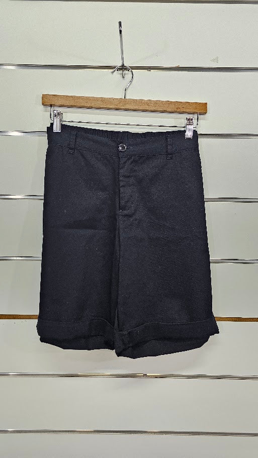 Essentials Black Cotton Shorts - 14