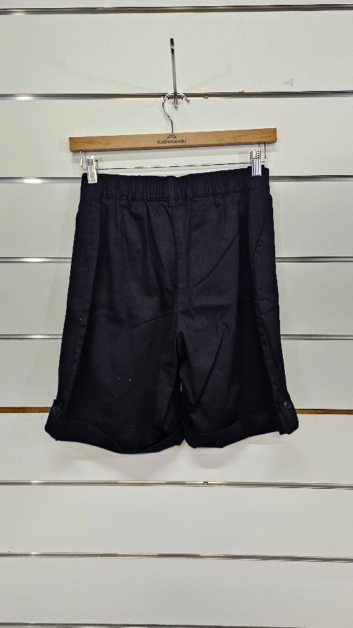Essentials Black Cotton Shorts - 14