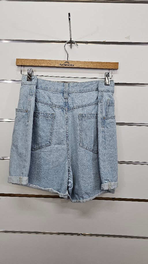 Denim High Rise Shorts - 18