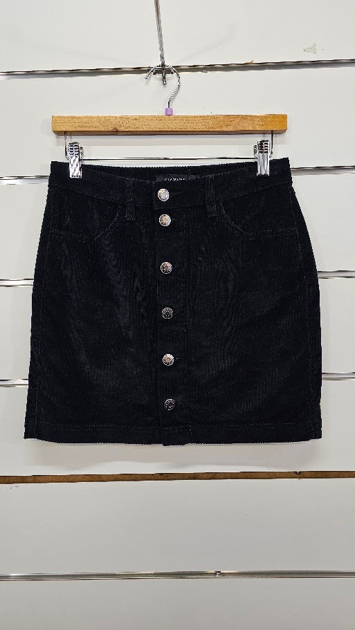 Glassons Black Corduroy Skirt - 6
