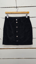 Glassons Black Corduroy Skirt - 6