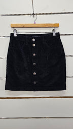 Glassons Black Corduroy Skirt - 6