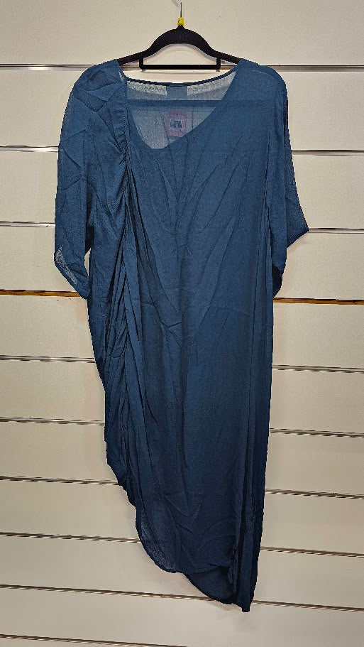 La La Green/Blue Dress - M