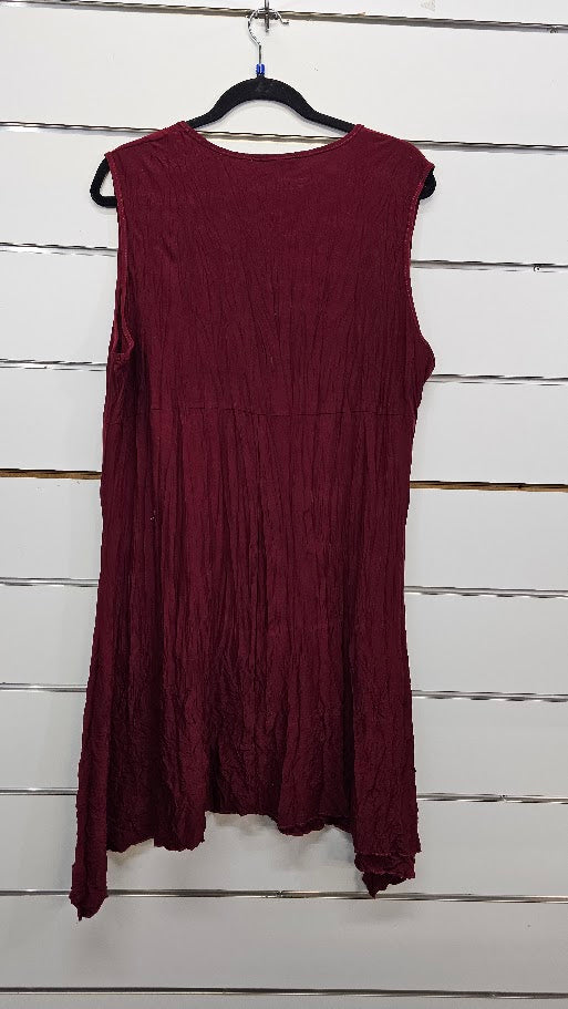 Merric Crepe Red Tunic