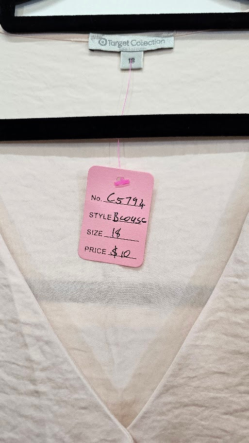 Target Peach Sleeveless Blouse - 18