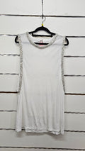 Silver Sequinned Singlet - 14/16